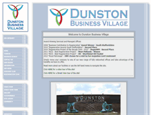 Tablet Screenshot of dunstonbusinessvillage.com